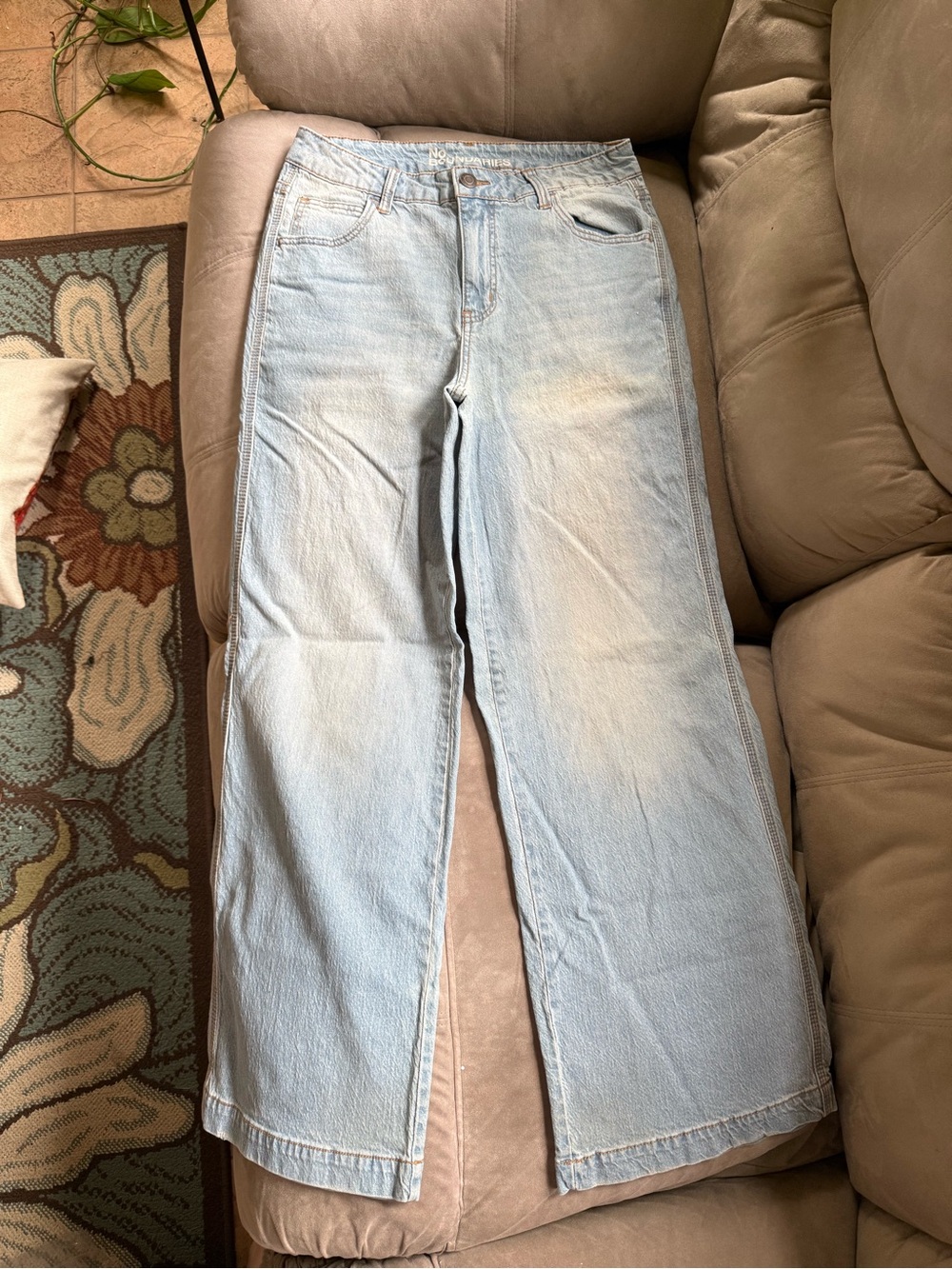 No Boundaries Light Blue Wide Leg Jeans